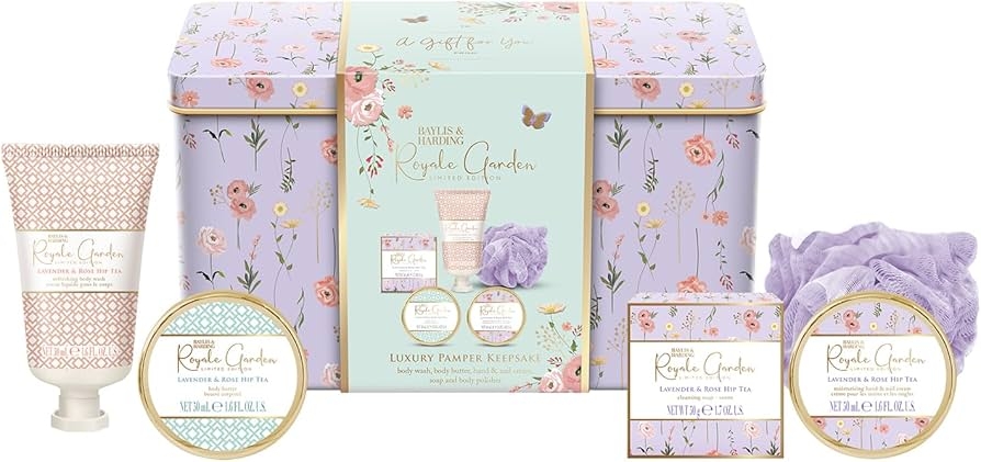 Royale Garden Luxury Pamper Keepsake Tin Gift Set