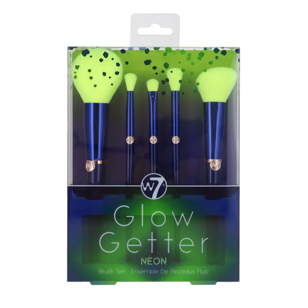 Glow Getter Neon 5pc Makeup Brush Set
