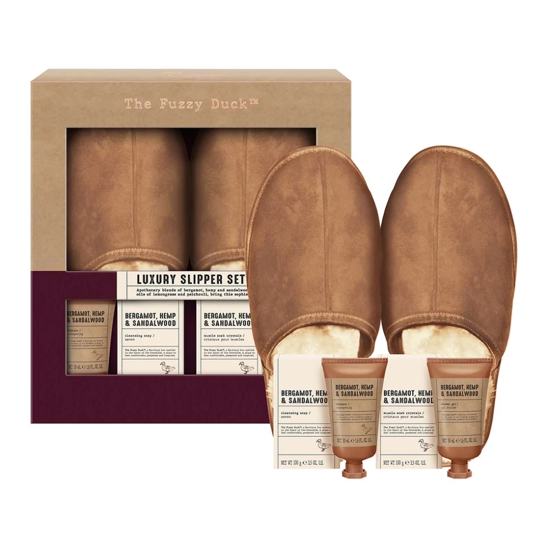 Set The Fuzzy Duck Men's Luxury Slipper