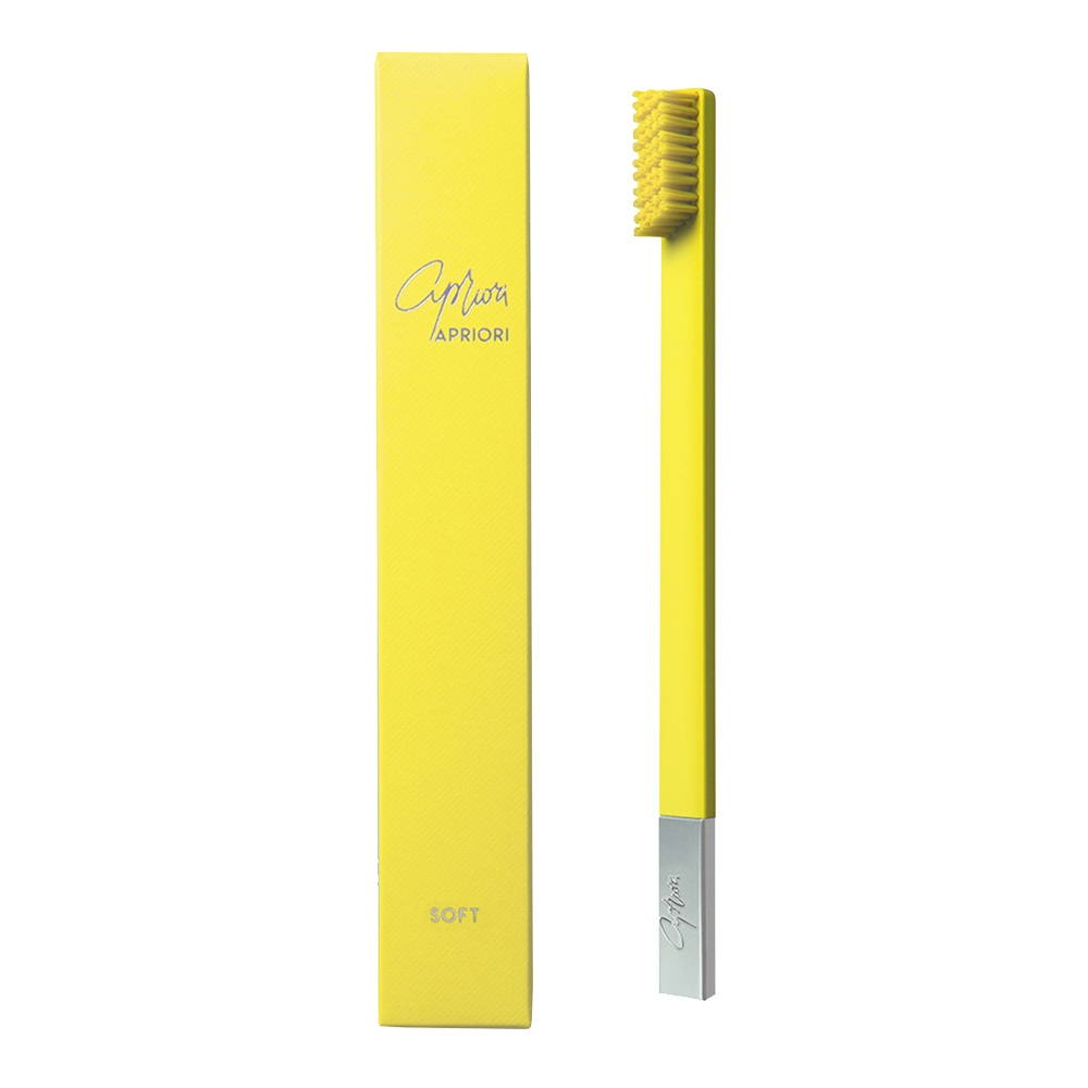 Toothbrush Sunflower Yellow Silver Soft 