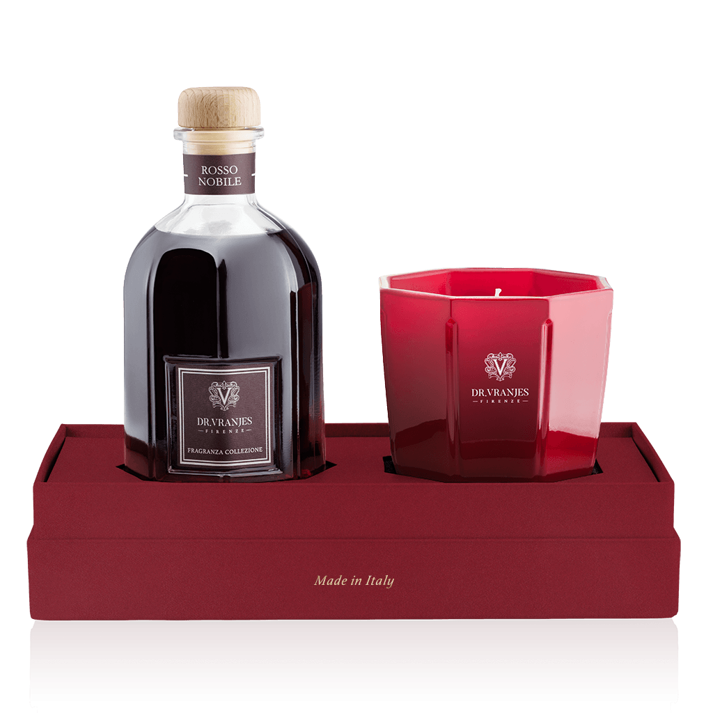 Set 250ml Diffuser &  Candle Rosso Nobile