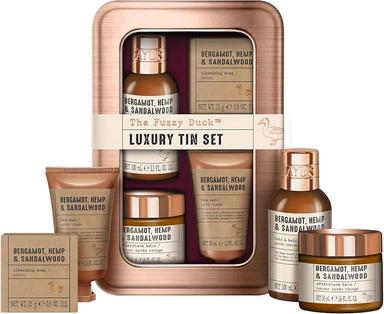 Set The Fuzzy Duck Men's Luxury Grooming Tin