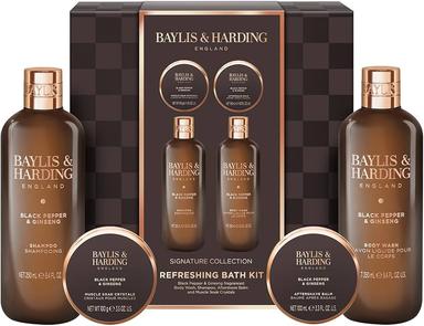 Set Black Pepper&Ginseng Men's Luxury Bath Kit