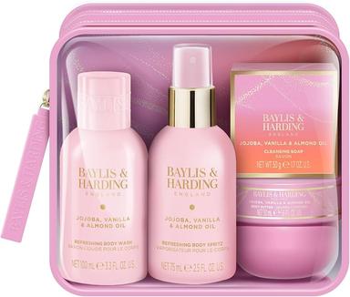 Set Jojoba,Vanilla&Almond Oil Luxury Travel Bag