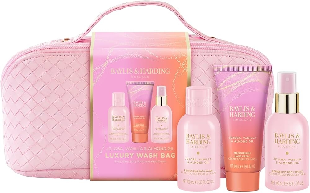 Set Jojoba, Vanilla&Almond Oil Luxury Wash Bag