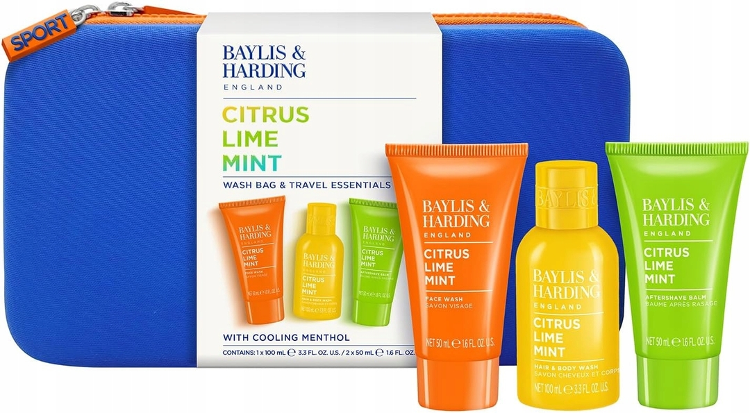 Set Citrus, Lime&Mint Men's Travel Wash Bag