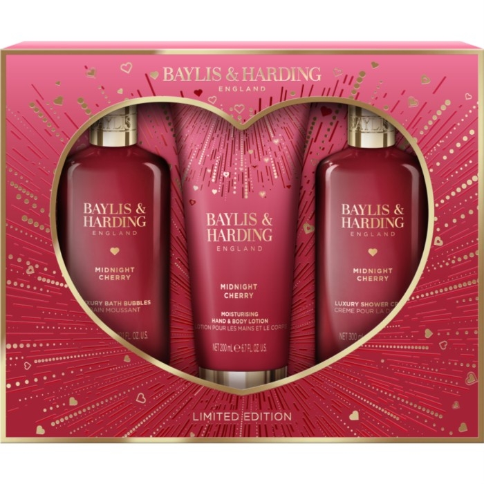 Set Midnight Cherry Luxury Bath Essentials