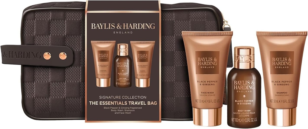 Set Black Pepper&Ginseng Men's Travel Wash Bag