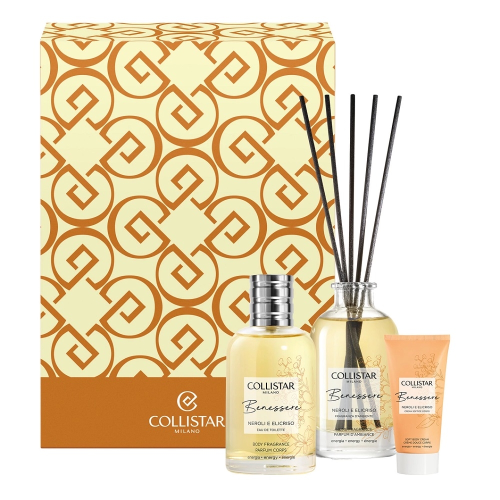 Set Neroli and Helichrysum Eau De Toilette+Mini Body Cream+Home Diffuser